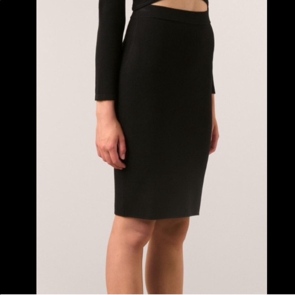 Knit pencil skirt